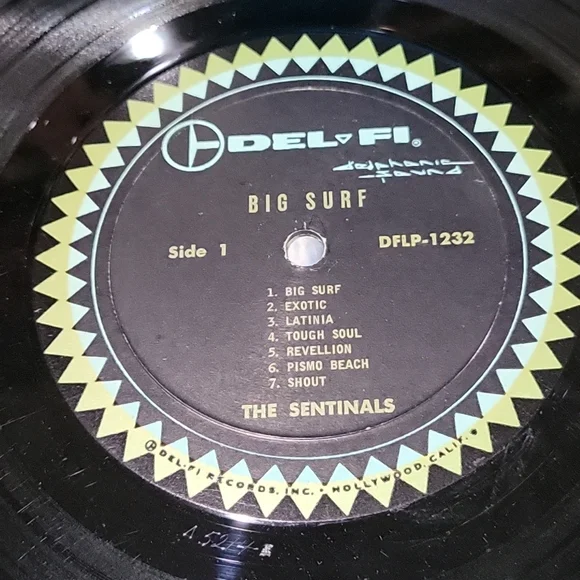 The Sentinals Big Surf Rare surfer Music Vinyl Record